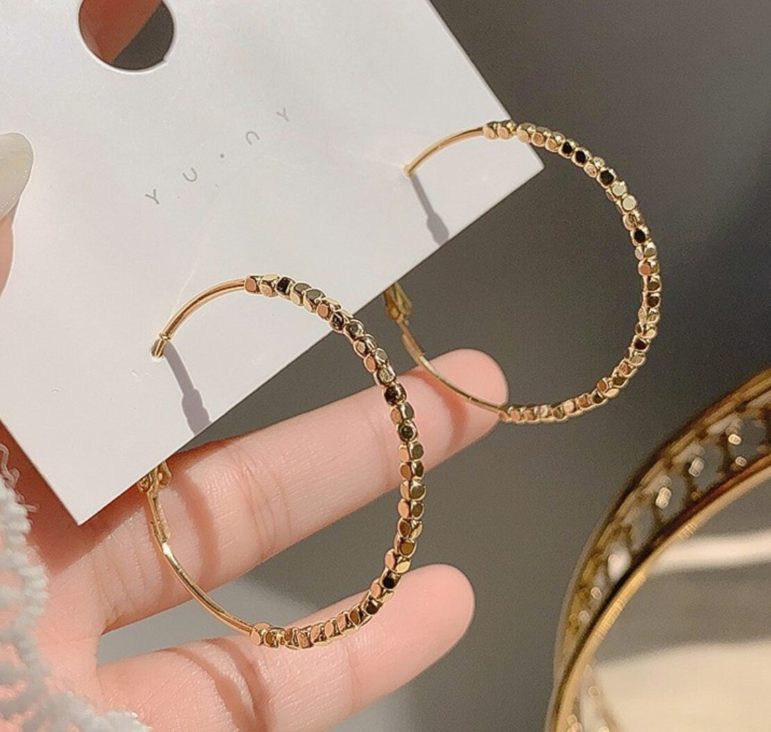 Bling Bling Big Hoop Earrings