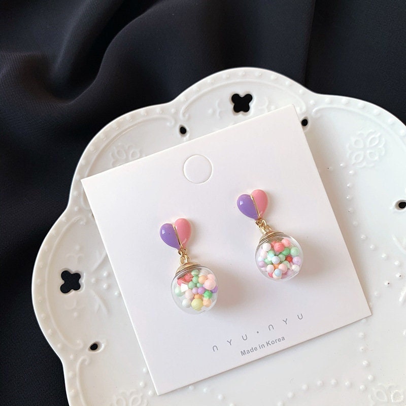 Ballon Bubble Pastel Dangle Earrings