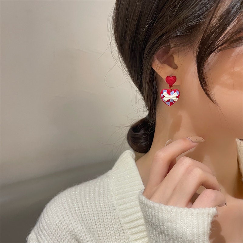 Lovely heart earrings