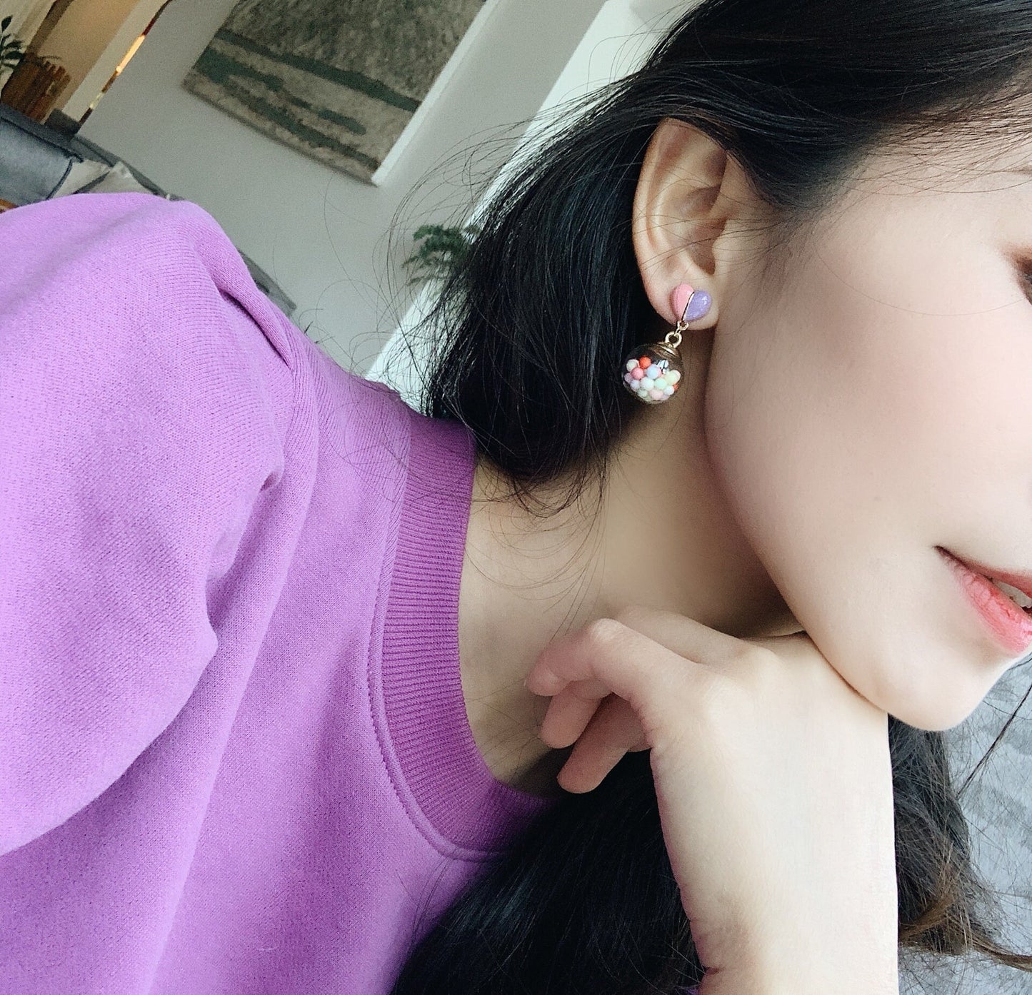 Ballon Bubble Pastel Dangle Earrings