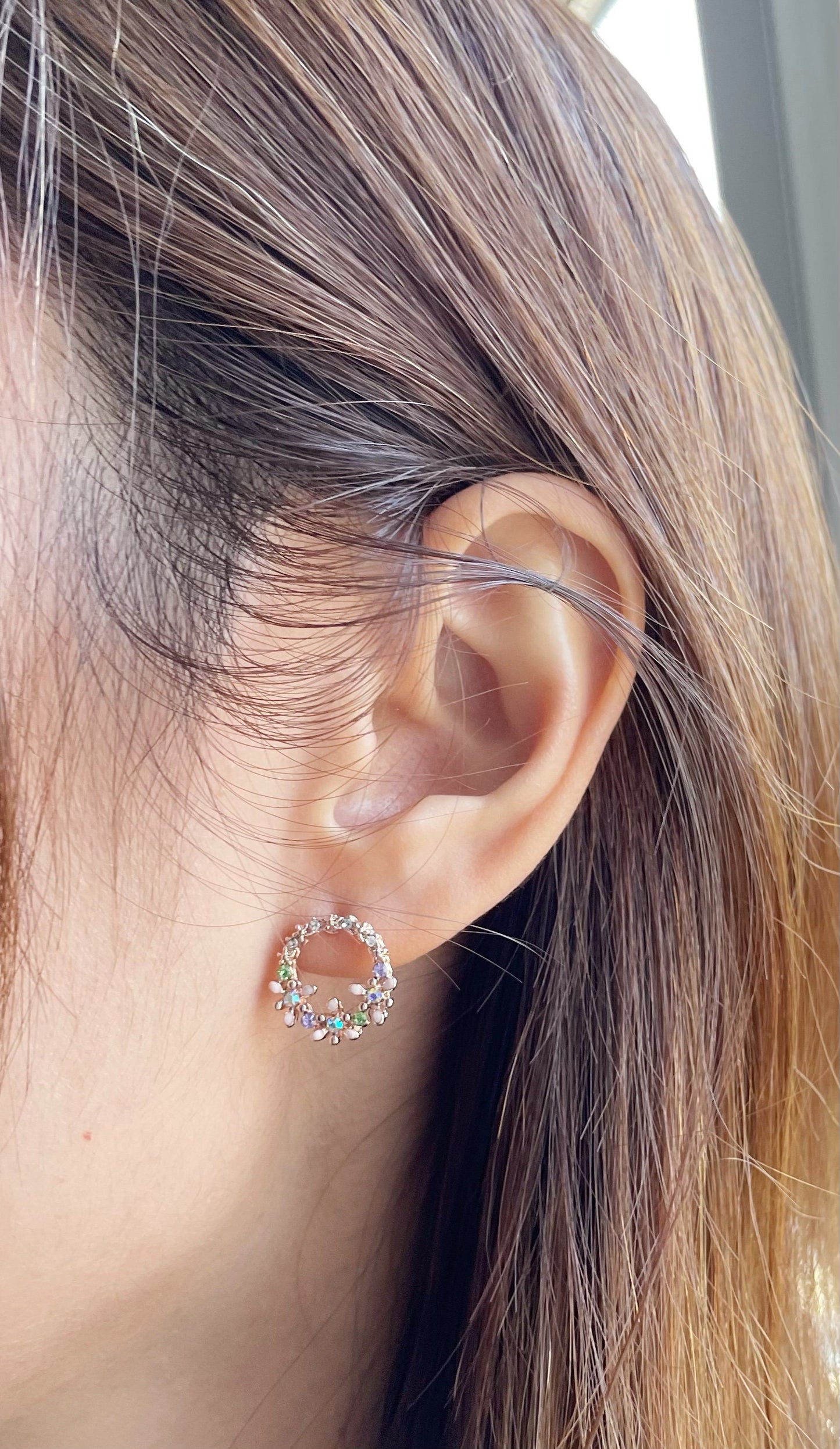 Flower Bouquet Colourful Earrings