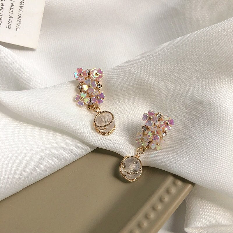 Flower Blossom Fantasy Earrings