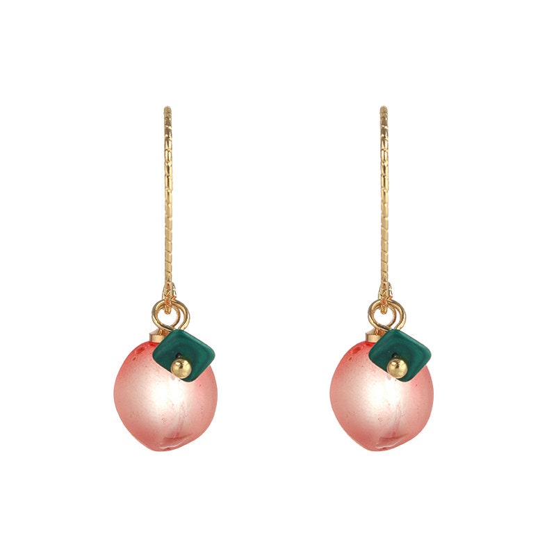 Peach Dangling Earrings