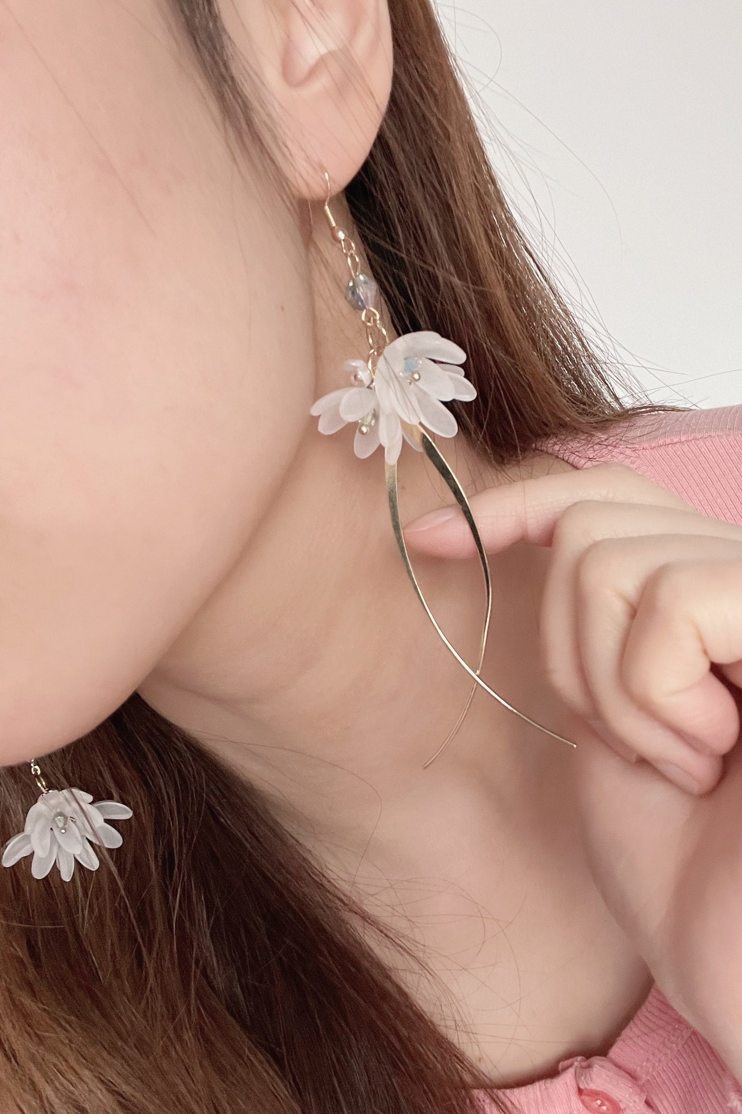 Summer Snowdrop Flower Dangling Earrings