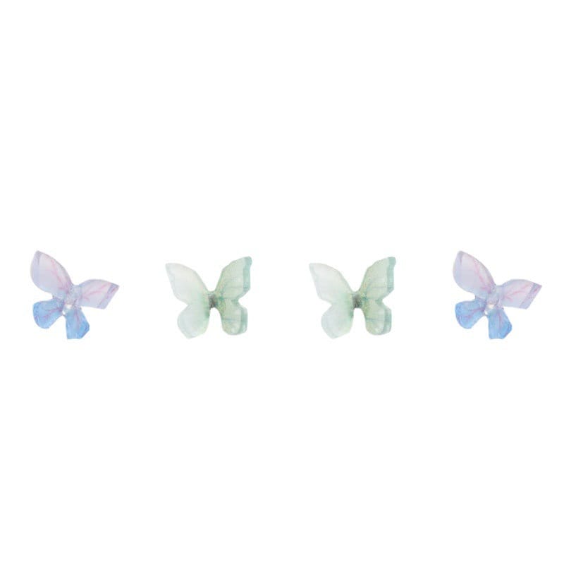 Spring Butterfly Earrings Set 8 pieces