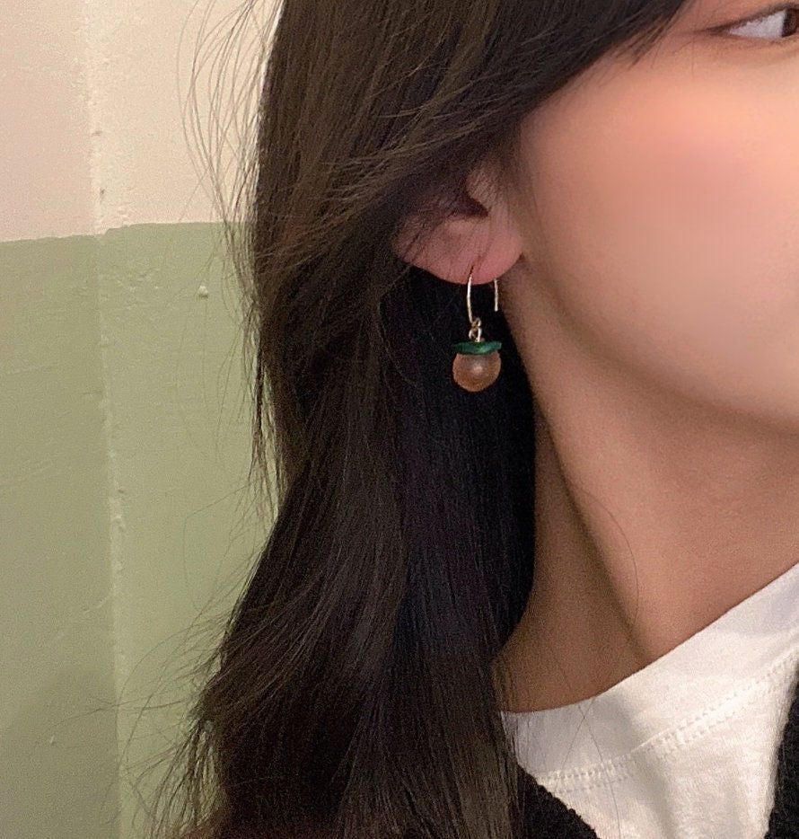 Peach Dangling Earrings