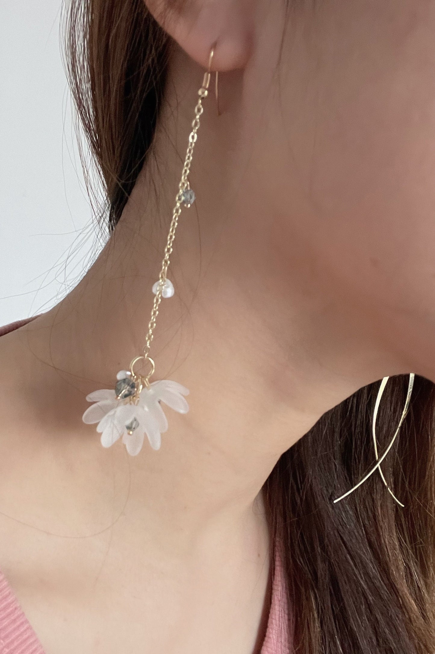 Summer Snowdrop Flower Dangling Earrings