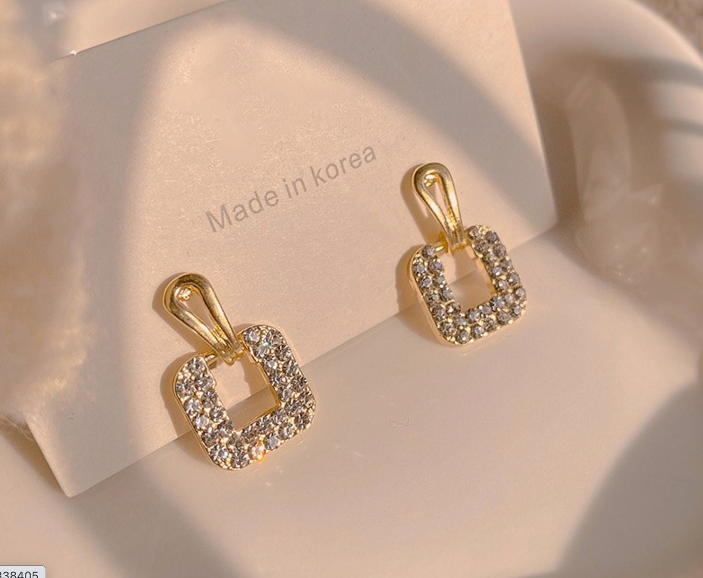 Square dainty earrings